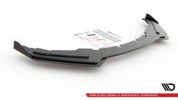 Street Pro Cup Spoilerlippe Front Ansatz passend für BMW M135i F20 SCHWARZ+ HOCHGLANZ FLAPS