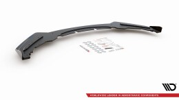 Street Pro Cup Spoilerlippe Front Ansatz passend für BMW M135i F20 SCHWARZ+ HOCHGLANZ FLAPS