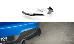 Street Pro Heck Ansatz Flaps Diffusor passend für BMW M135i F20 rot+ Hochglanz Flaps
