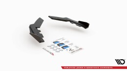 Street Pro Heck Ansatz Flaps Diffusor passend für BMW M135i F20 rot+ Hochglanz Flaps