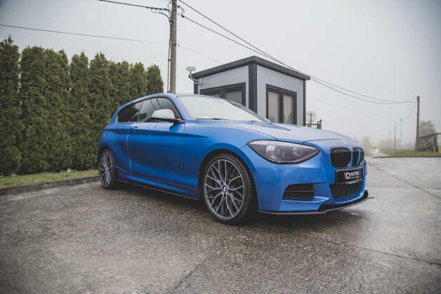 Street Pro Seitenschweller Ansatz Cup Leisten passend für BMW M135i F20 rot