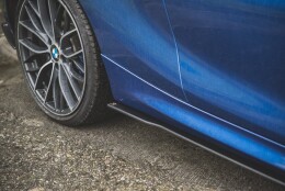 Street Pro Seitenschweller Ansatz Cup Leisten passend für BMW M135i F20 rot