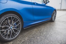 Street Pro Seitenschweller Ansatz Cup Leisten passend für BMW M135i F20 rot