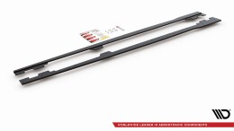 Street Pro Seitenschweller Ansatz Cup Leisten passend für BMW M135i F20 rot