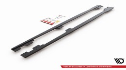 Street Pro Seitenschweller Ansatz Cup Leisten passend für BMW M135i F20 rot