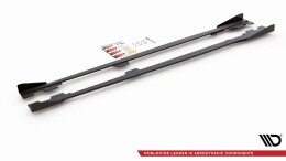 Street Pro Seitenschweller Ansatz Cup Leisten passend für BMW M135i F20 rot+ Hochglanz Flaps