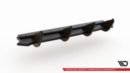 Street Pro Heckschürze Heck Ansatz Diffusor für Ford Focus ST Mk4 SCHWARZ-ROT