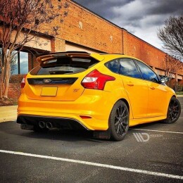 Heck Ansatz Diffusor passend für Ford Focus ST Mk3 (RS Look) schwarz Hochglanz