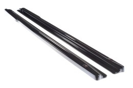 Street+ Seitenschweller Leisten passend für ABARTH 500 Mk1 schwarz Hochglanz