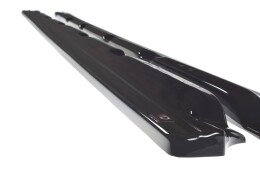 Street+ Seitenschweller Leisten passend für VW Golf 7 FL Standard schwarz Hochglanz