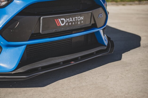 Street Pro Cup Spoilerlippe Front Ansatz + Flaps passend für Ford Focus RS Mk3 ROT+ HOCHGLANZ FLAPS