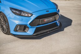 Street Pro Cup Spoilerlippe Front Ansatz + Flaps passend für Ford Focus RS Mk3 ROT+ HOCHGLANZ FLAPS
