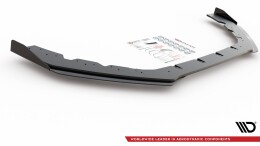 Street Pro Cup Spoilerlippe Front Ansatz + Flaps passend für Ford Focus RS Mk3 ROT+ HOCHGLANZ FLAPS