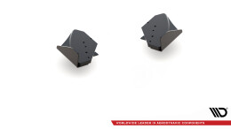 Street Pro Heck Ansatz Flaps Diffusor + Flaps für VW Golf GTI Mk6 schwarz Hochglanz