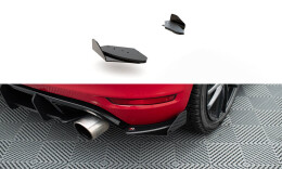 Street Pro Heck Ansatz Flaps Diffusor passend für VW Golf 6 GTI Mk6 rot+ Hochglanz Flaps
