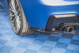 Heck Ansatz Flaps Diffusor V.2 passend für (passend für heckansatz v.1) BMW M135i F20 schwarz Hochglanz