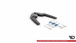 Heck Ansatz Flaps Diffusor V.2 passend für (passend für heckansatz v.1) BMW M135i F20 schwarz Hochglanz