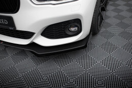 Street Pro Spoilerlippe Front Ansatz V.3 passend für BMW 1er F20 M-Paket FL / M140i rot+ Hochglanz Flaps