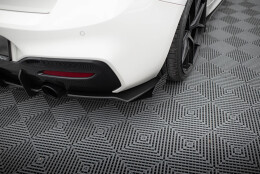 Street Pro Heck Ansatz Flaps Diffusor V.2 passend für BMW 1er F20 M-Paket Facelift / M140i rot+ Hochglanz Flaps