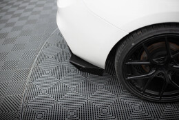 Street Pro Heck Ansatz Flaps Diffusor V.2 passend für BMW 1er F20 M-Paket Facelift / M140i rot+ Hochglanz Flaps
