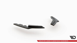 Street Pro Heck Ansatz Flaps Diffusor V.2 passend für BMW 1er F20 M-Paket Facelift / M140i rot+ Hochglanz Flaps