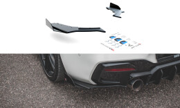 Street Pro Heck Ansatz Flaps Diffusor V.3 passend für BMW 1er F20 M-Paket Facelift / M140i rot+ Hochglanz Flaps