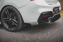 Street Pro Heck Ansatz Flaps Diffusor V.3 passend für BMW 1er F20 M-Paket Facelift / M140i rot+ Hochglanz Flaps