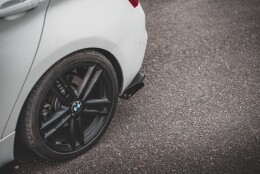 Street Pro Heck Ansatz Flaps Diffusor V.3 passend für BMW 1er F20 M-Paket Facelift / M140i rot+ Hochglanz Flaps