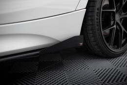 Street Pro Seitenschweller Ansatz Cup Leisten V.2 passend für BMW 1er F20 M135i / M140i / M-Paket SCHWARZ + HOCHGLANZ FLAPS