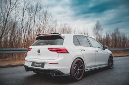 Heck Spoiler Aufsatz Abrisskante V.2 für VW Golf GTI / GTE / GTD / R-Line / R Mk8 schwarz Hochglanz