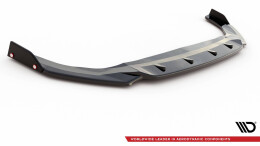 Street+ Spoilerlippe Front Ansatz V.2 + Flaps passend für VW Golf GTI / GTE / GTD / R-Line Mk8