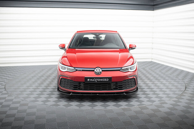 Street+ Spoilerlippe Front Ansatz V.3 + Flaps passend für VW Golf GTI / GTE / GTD / R-Line Mk8