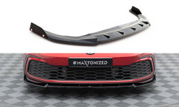 Cup Spoilerlippe Front Ansatz V.3 + Flaps für VW Golf GTI / GTE / GTD / R-Line Mk8