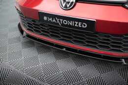Cup Spoilerlippe Front Ansatz V.3 + Flaps passend für VW Golf GTI / GTE / GTD / R-Line Mk8