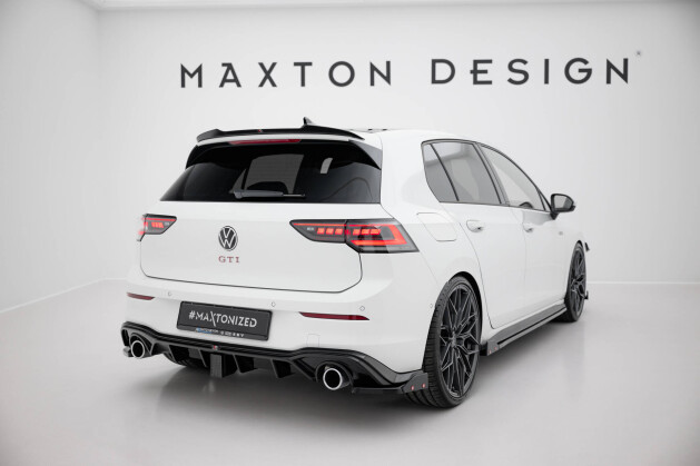 Heck Ansatz Flaps Diffusor V.2 + Flaps passend für VW Golf GTI / GTE Mk8