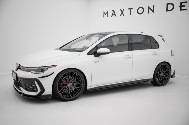 Seitenschweller Ansatz Cup Leisten V.2 für + Flaps für VW Golf GTI / GTE / GTI Clubsport / GTD / R-Line Mk8
