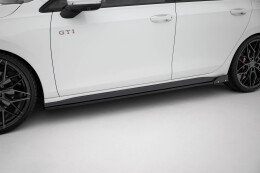 Street+ Seitenschweller Leisten V.2 + Flaps passend für VW Golf GTI / GTE / GTI Clubsport / GTD / R-Line Mk8