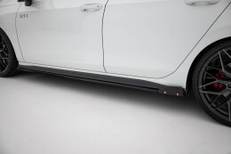 Street+ Seitenschweller Leisten V.2 + Flaps passend für VW Golf GTI / GTE / GTI Clubsport / GTD / R-Line Mk8