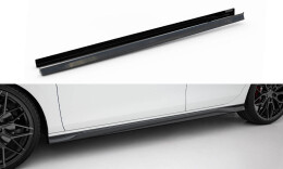 Seitenschweller Ansatz Cup Leisten für V.3 für VW Golf GTI / GTE / GTI Clubsport / GTD / R-Line Mk8 schwarz Hochglanz