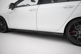 Seitenschweller Ansatz Cup Leisten V.3 passend für VW Golf GTI / GTE / GTI Clubsport / GTD / R-Line Mk8 schwarz Hochglanz