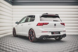 Heck Ansatz Diffusor V.2 passend für VW Golf GTI Mk8 schwarz Hochglanz