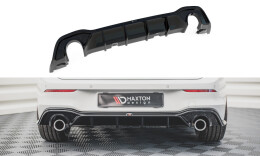 Heck Ansatz Diffusor V.2 passend für VW Golf GTI Mk8 schwarz Hochglanz