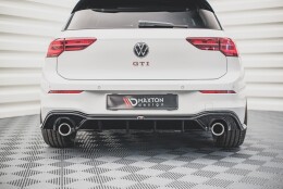 Heck Ansatz Diffusor V.2 passend für VW Golf GTI Mk8 schwarz Hochglanz