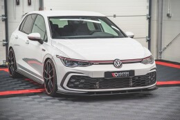 Street Pro Cup Spoilerlippe Front Ansatz passend für VW Golf 8 GTI SCHWARZ