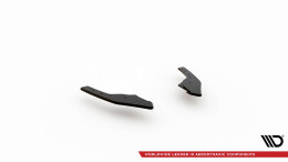 Street Pro Heck Ansatz Flaps Diffusor passend für VW Golf 8 GTI SCHWARZ