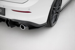 Street Pro Heck Ansatz Flaps Diffusor passend für VW Golf 8 GTI SCHWARZ