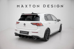 Street Pro Heck Ansatz Flaps Diffusor passend für VW Golf 8 GTI SCHWARZ