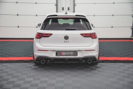 Street Pro Heck Ansatz Flaps Diffusor passend für VW Golf 8 GTI SCHWARZ