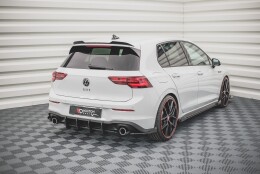Street Pro Heck Ansatz Flaps Diffusor + Flaps für VW Golf GTI / GTE Mk8 schwarz Hochglanz