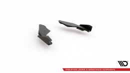 Street Pro Heck Ansatz Flaps Diffusor passend für VW Golf 8 GTI SCHWARZ+ HOCHGLANZ FLAPS